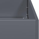 plantekasse 280x80x40 cm stål antracitgrå - Xlshop.dk