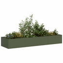 plantekasse 280x80x40 cm stål olivengrøn - Xlshop.dk