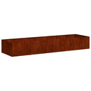 plantekasse rustfarvet 280x80x40 cm forvitringsstål