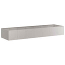 plantekasse rustfarvet 280x80x40 cm forvitringsstål