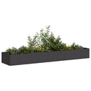 plantekasse 360x80x40 cm stål sort - Xlshop.dk