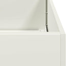 plantekasse 360x80x40 cm stål hvid - Xlshop.dk