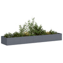 plantekasse 360x80x40 cm stål antracitgrå - Xlshop.dk