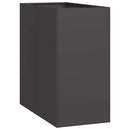 plantekasse 40x80x80 cm stål sort - Xlshop.dk