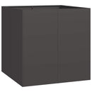 plantekasse 80x80x80 cm stål sort - Xlshop.dk