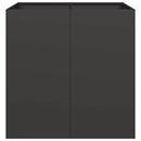 plantekasse 80x80x80 cm stål sort - Xlshop.dk