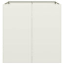 plantekasse 80x80x80 cm stål hvid - Xlshop.dk