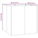 plantekasse 80x80x80 cm stål hvid - Xlshop.dk