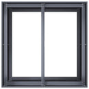 plantekasse 80x80x80 cm stål antracitgrå - Xlshop.dk