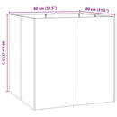 plantekasse 80x80x80 cm stål olivengrøn - Xlshop.dk