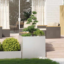 plantekasse 80x80x80 cm rustfrit stål