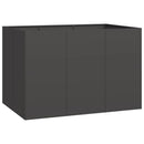 plantekasse 120x80x80 cm stål sort - Xlshop.dk