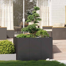 plantekasse 120x80x80 cm stål sort - Xlshop.dk