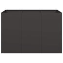 plantekasse 120x80x80 cm stål sort - Xlshop.dk