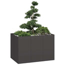 plantekasse 120x80x80 cm stål sort - Xlshop.dk