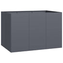 plantekasse 120x80x80 cm stål antracitgrå - Xlshop.dk