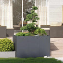 plantekasse 120x80x80 cm stål antracitgrå - Xlshop.dk