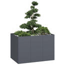 plantekasse 120x80x80 cm stål antracitgrå - Xlshop.dk
