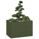 plantekasse 120x80x80 cm stål olivengrøn - Xlshop.dk