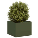 plantekasse 40x40x30 cm stål olivengrøn - Xlshop.dk