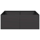 plantekasse 80x80x30 cm stål sort - Xlshop.dk