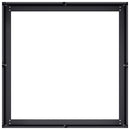 plantekasse 80x80x30 cm stål sort - Xlshop.dk