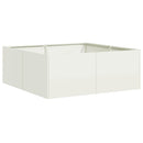 plantekasse 80x80x30 cm stål hvid - Xlshop.dk