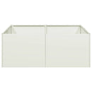 plantekasse 80x80x30 cm stål hvid - Xlshop.dk