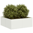 plantekasse 80x80x30 cm stål hvid - Xlshop.dk