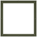 plantekasse 80x80x30 cm stål olivengrøn