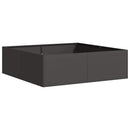 plantekasse 100x100x30 cm stål sort - Xlshop.dk