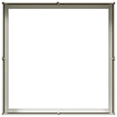 plantekasse 100x100x30 cm stål hvid - Xlshop.dk