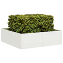 plantekasse 100x100x30 cm stål hvid - Xlshop.dk