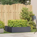 plantekasse 100x100x30 cm stål antracitgrå - Xlshop.dk