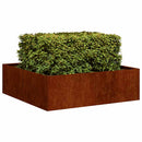 plantekasse rustfarvet 100x100x30 cm forvitringsstål