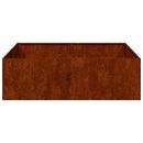 plantekasse rustfarvet 100x100x30 cm forvitringsstål
