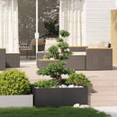 plantekasse 100x100x40 cm stål sort - Xlshop.dk