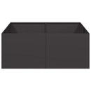plantekasse 100x100x40 cm stål sort - Xlshop.dk