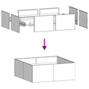 plantekasse 100x100x40 cm stål sort - Xlshop.dk