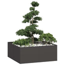 plantekasse 100x100x40 cm stål sort - Xlshop.dk