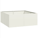 plantekasse 100x100x40 cm stål hvid - Xlshop.dk