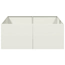 plantekasse 100x100x40 cm stål hvid - Xlshop.dk