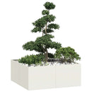 plantekasse 100x100x40 cm stål hvid - Xlshop.dk