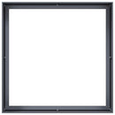 plantekasse 100x100x40 cm stål antracitgrå - Xlshop.dk