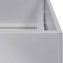 plantekasse 100x100x40 cm galvaniseret stål - Xlshop.dk