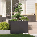 plantekasse 100x100x80 cm stål sort - Xlshop.dk