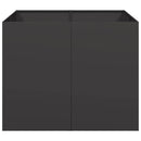 plantekasse 100x100x80 cm stål sort - Xlshop.dk
