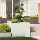 plantekasse 100x100x80 cm stål hvid - Xlshop.dk