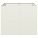 plantekasse 100x100x80 cm stål hvid - Xlshop.dk