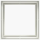 plantekasse 100x100x80 cm stål hvid - Xlshop.dk